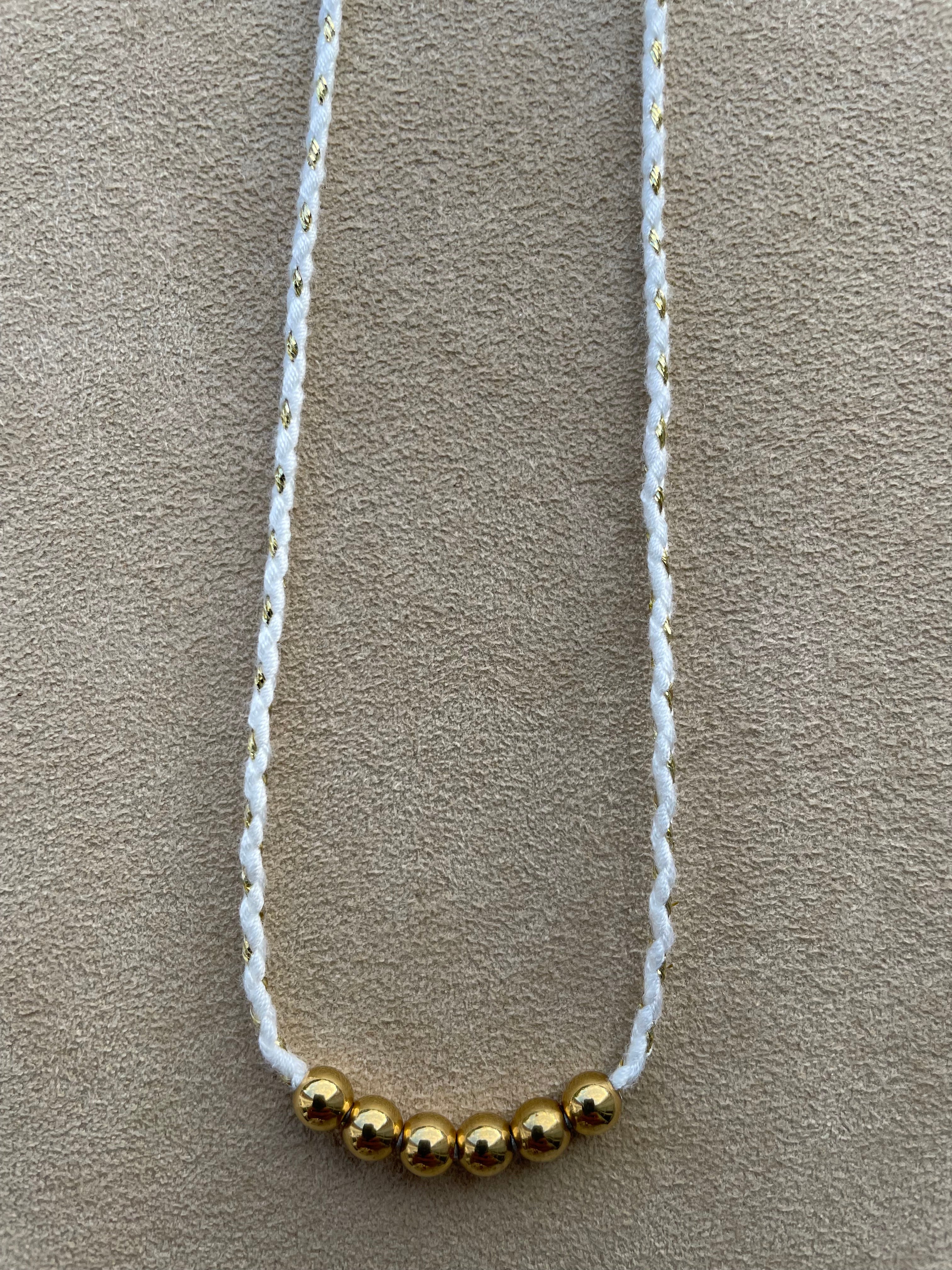 Choix de cordon: BLANC OR