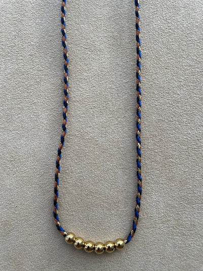 BLEU MARINE MARRON OR