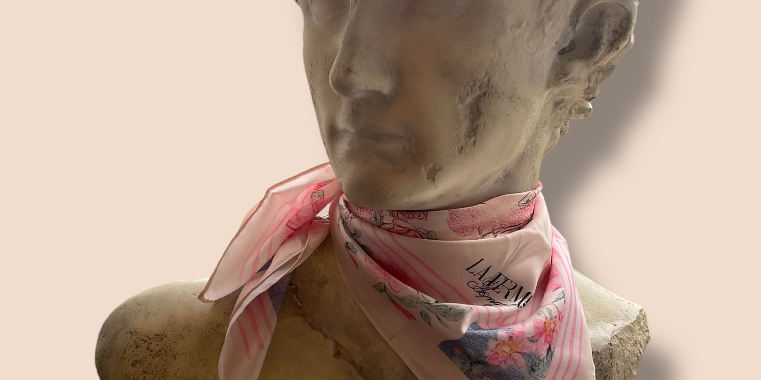 Foulard N°4 - Sacré coeur rose