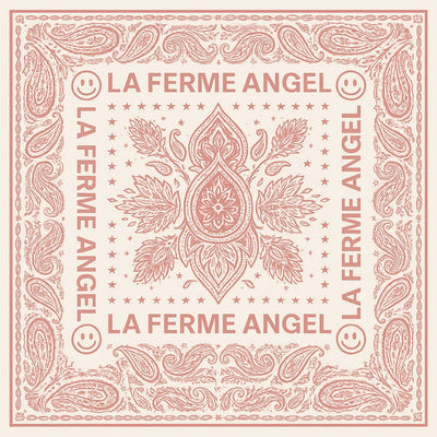 Foulard N°21 - Paisley Baby pink
