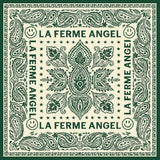Foulard N°22 - Paisley Vert et Beige