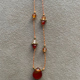 Collier Amulette Lapis Sanctus - Pierre Cornaline