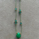 Collier Amulette Lapis Sanctus - Pierre Chrysoprase