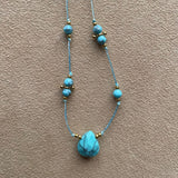 Collier Amulette Lapis Sanctus - Pierre Turquoise