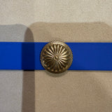 Le Collier Bijou Biothane® - Bleu Électrique 25mm