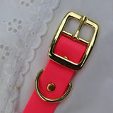 COLLIER BIOTHANE® - ROSE FLUO 25mm