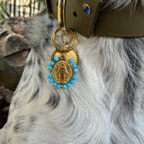 Le Collier Bijou Biothane® - Blue Amérindien