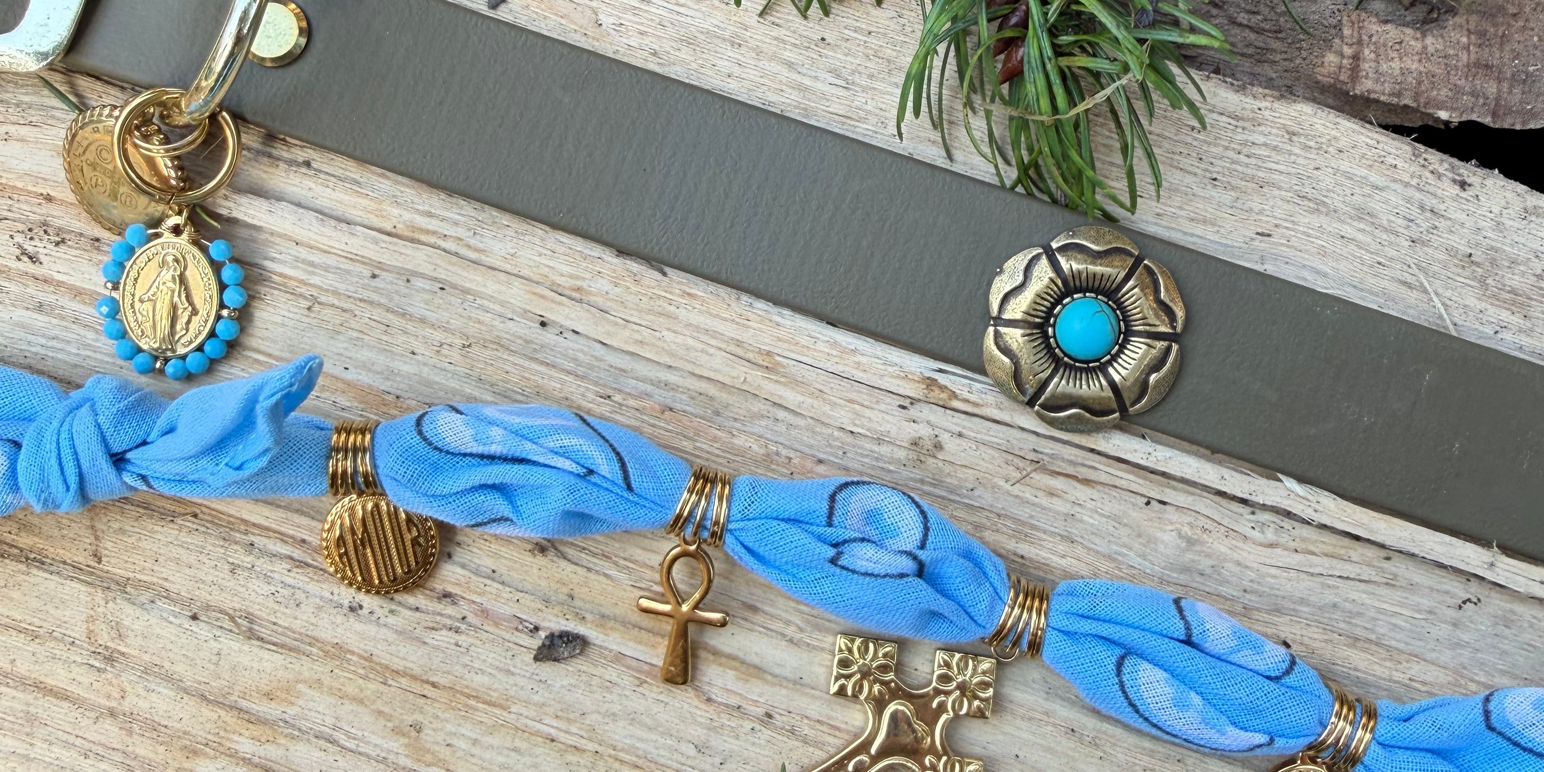 Concho à visser - Turquoise