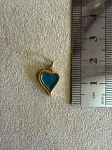 Médaille 37 - Mini Coeur Bleu VERT