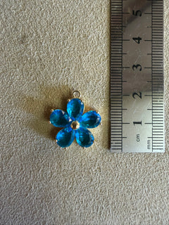 Médaille 46 - Fleur Bleu Jean