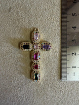 Médaille 88 - Croix Baroque Multi colors