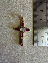Médaille 92 - Croix Relique Fushia