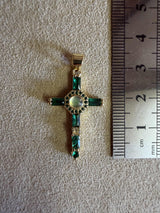 Médaille 94 - Croix Relique Vert