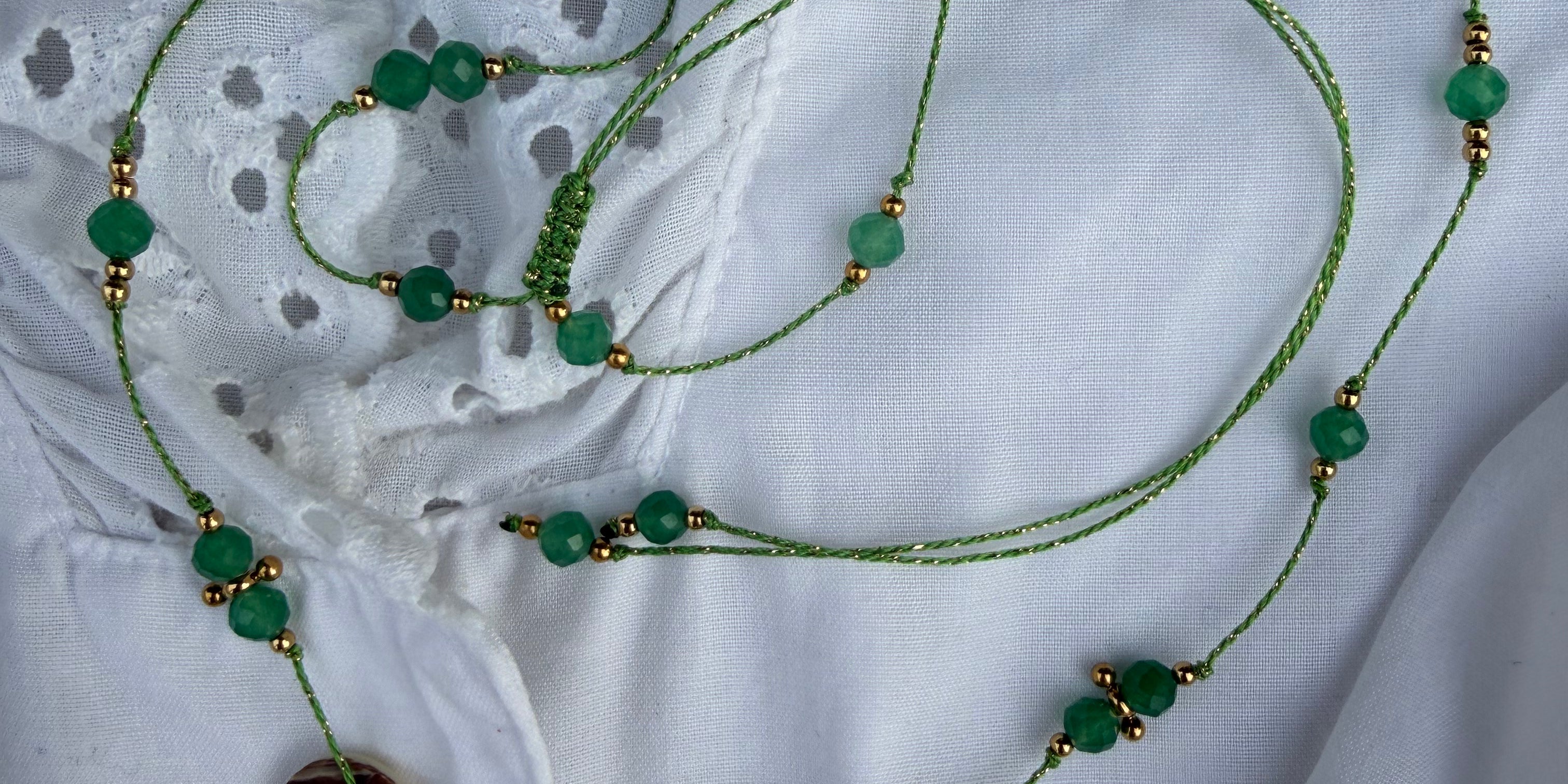 Collier Amulette Lapis Sanctus - Pierre Chrysoprase