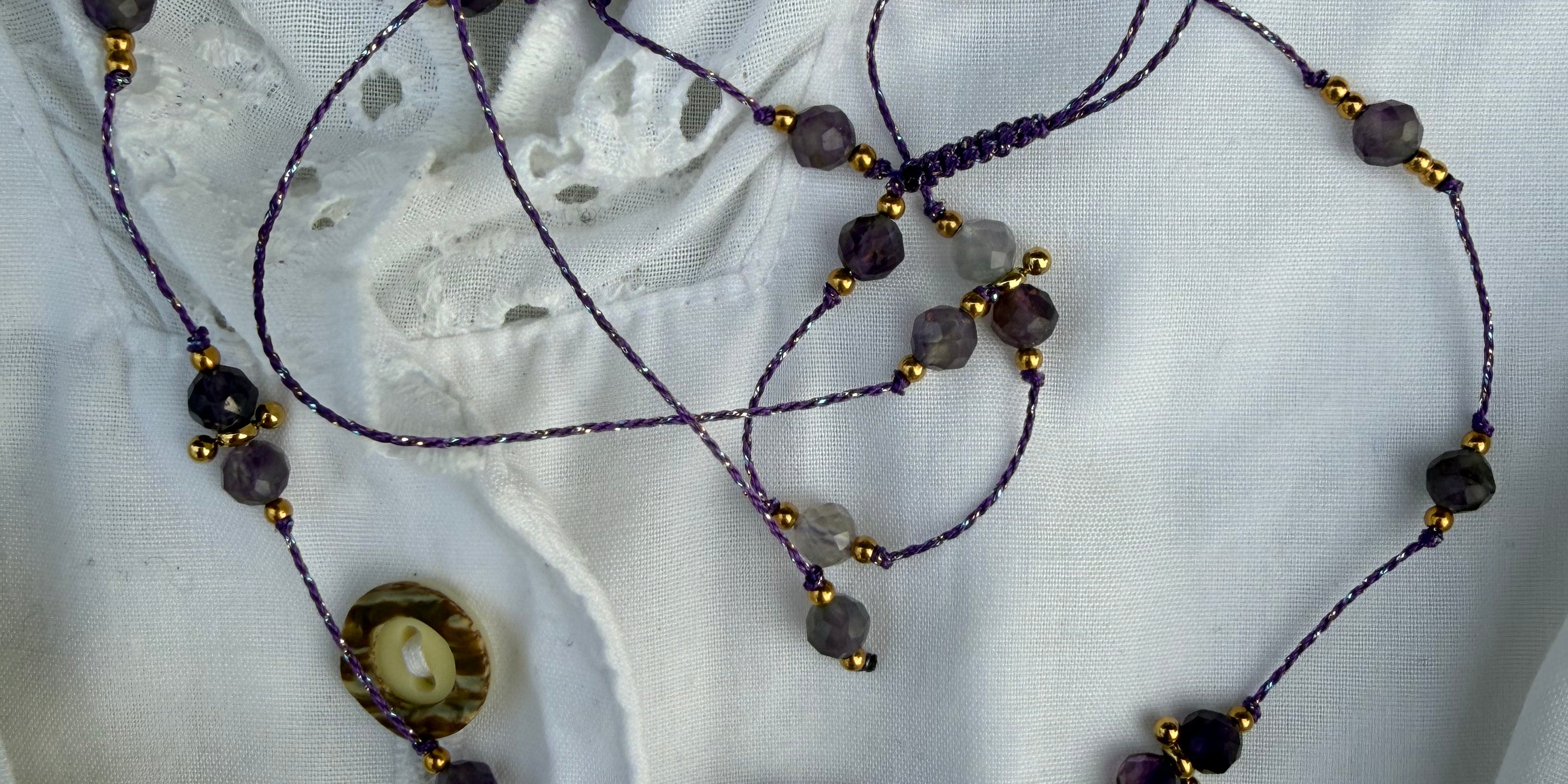 Collier Amulette Lapis Sanctus - Pierre Améthyste