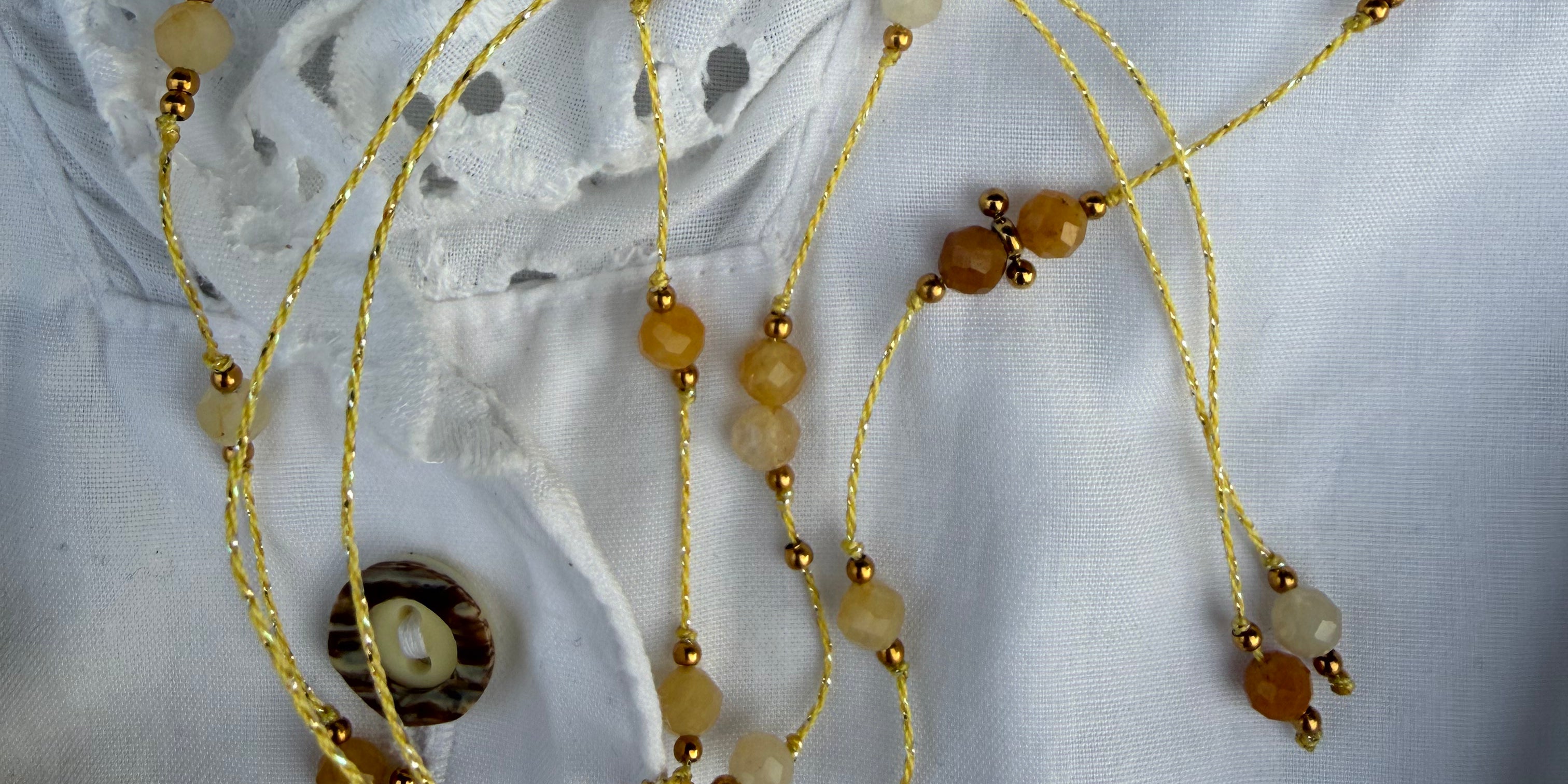 Collier Amulette Lapis Sanctus - Pierre Citrine