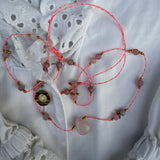 Collier Amulette Lapis Sanctus - Pierre Quartz rose