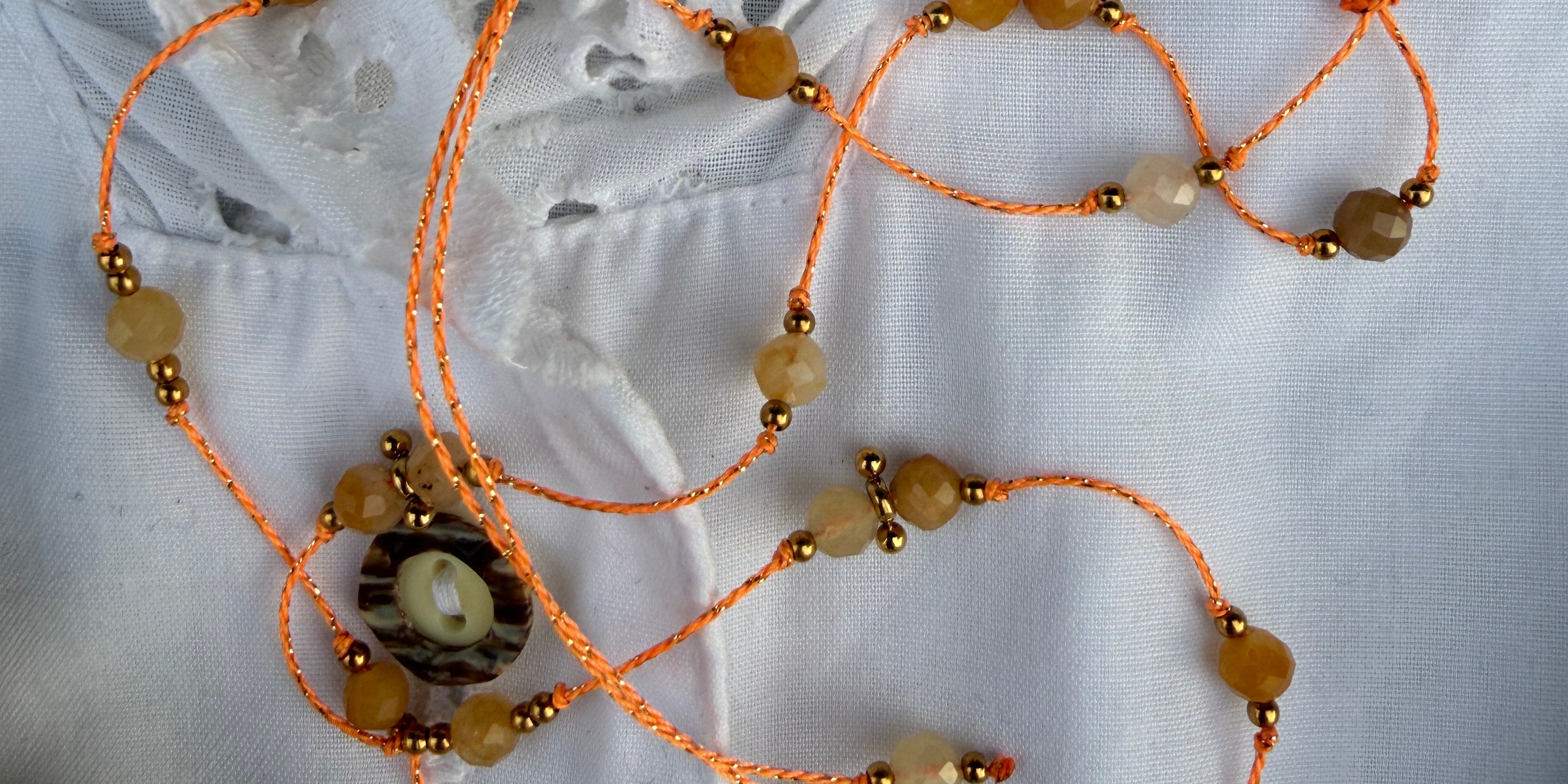 Collier Amulette Lapis Sanctus - Pierre Citrine