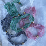 Le Bracelet - BB Vichy Vert Froncé