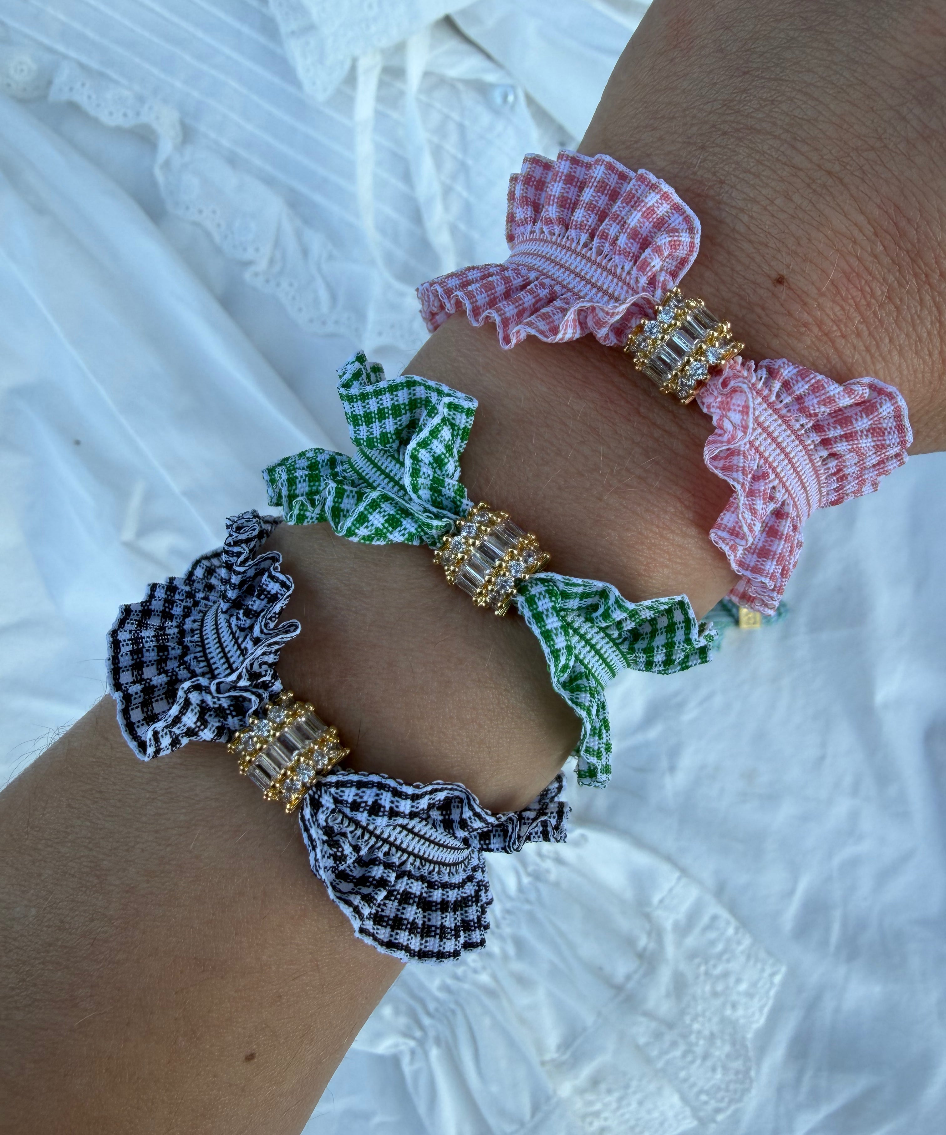 Le Bracelet - BB Vichy Noir Froncé