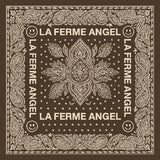 Foulard N°25 - Paisley Chocolat et Beige