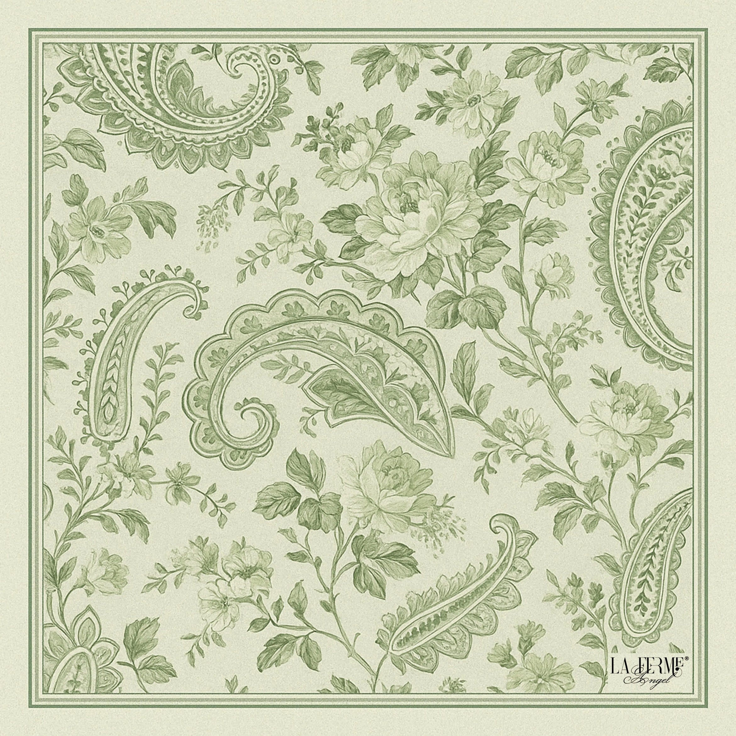FOULARD OPTION | source:gid://shopify/Product/14795145380171 | Foulard N°14 - Cachemire Green