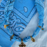 Les Colliers Bijoux | Bandanna - Bleu Ciel