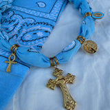 Les Colliers Bijoux | Bandanna - Bleu Ciel