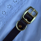Le Collier Bijou Biothane® - Marron 25mm