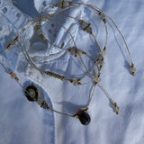 Collier Amulette Lapis Sanctus - Pierre Quartz Fumé