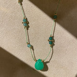 Collier Amulette Lapis Sanctus - Pierre Chrysoprase