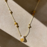 Collier Amulette Lapis Sanctus - Pierre Citrine