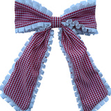 Le Noeud Angel - Vichy Rouge Dentelle XXL