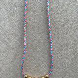 Choix de cordon: ROSE POUDRÉ TURQUOISE FUSHIA OR