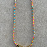 Choix de cordon: SAUMON ROSE FLUO JAUNE MOUTARDE OR