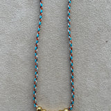 Choix de cordon: TURQUOISE MARRON BLANC OR