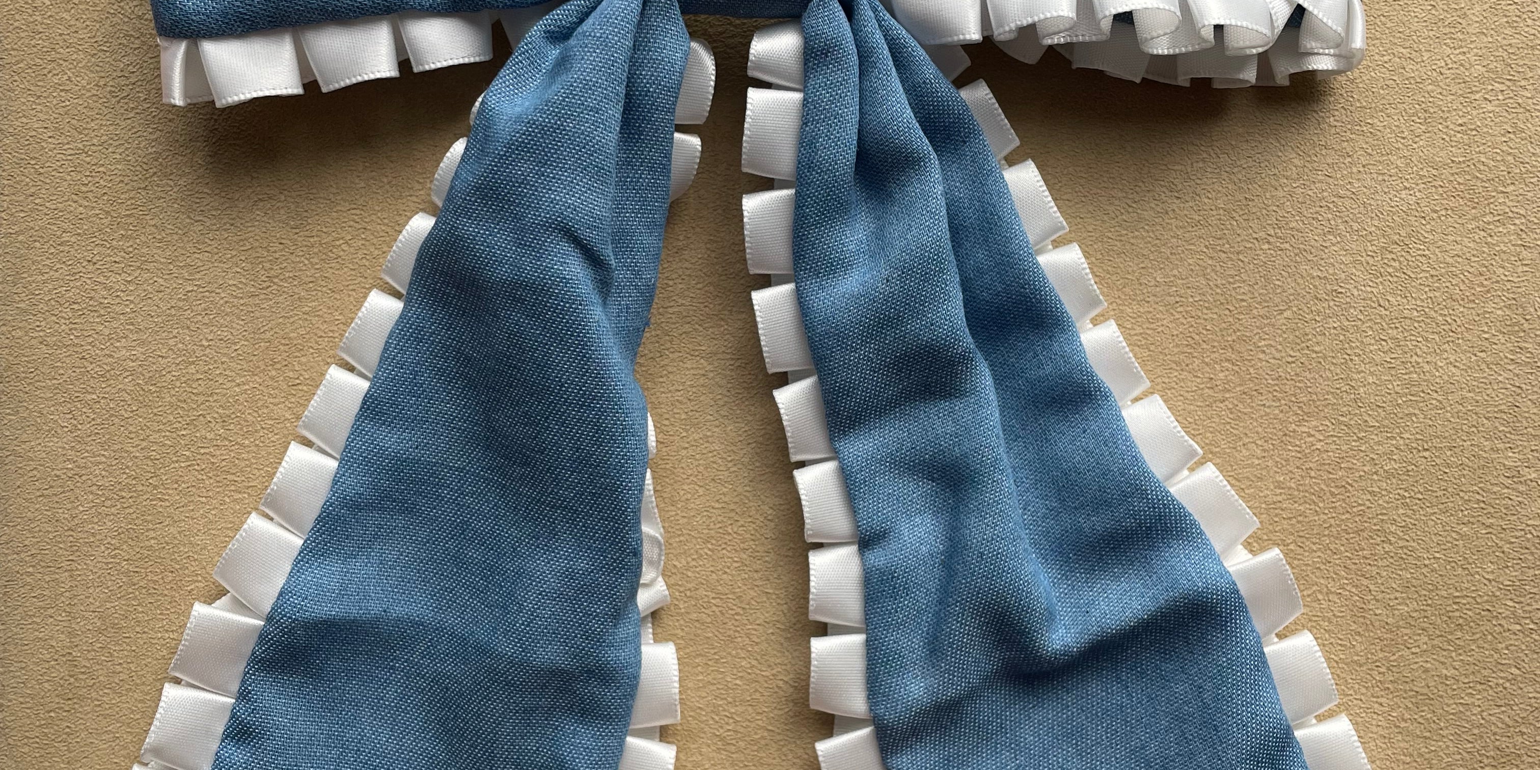 Le Noeud Angel - Bleu Jean et Dentelle XXL