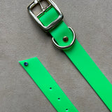 Le Collier Bijou Biothane® - Vert Fluo 25mm
