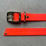 Le Collier Bijou Biothane® - Orange Fluo 25mm