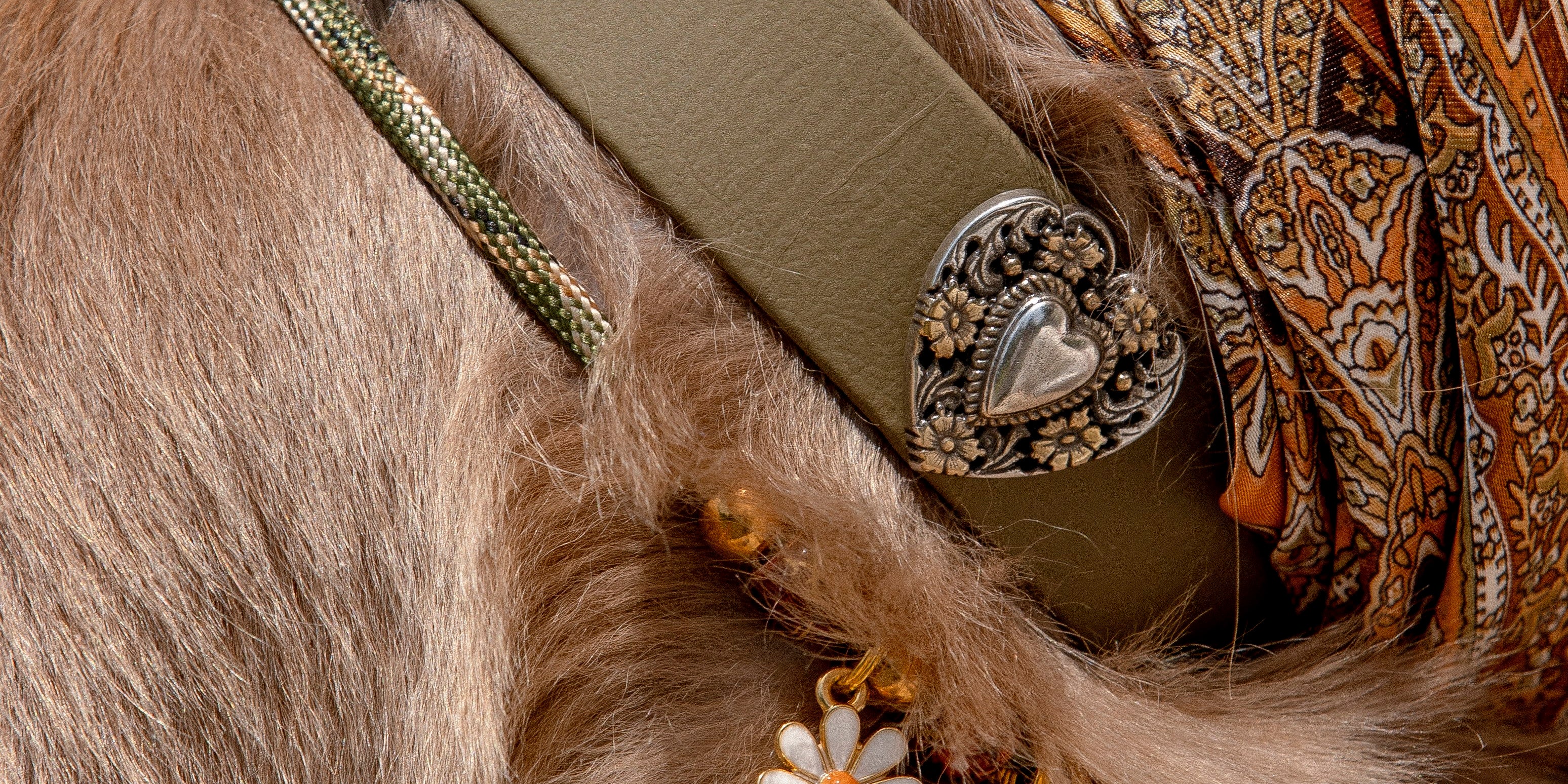 Le Collier Bijou Biothane® - Kaki 25mm