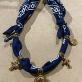 Les Colliers Bijoux | Bandanna - Bleu Marine