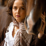 Foulard N°25 - Paisley Chocolat et Beige