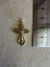 Médaille 85 - Croix dentelle christ